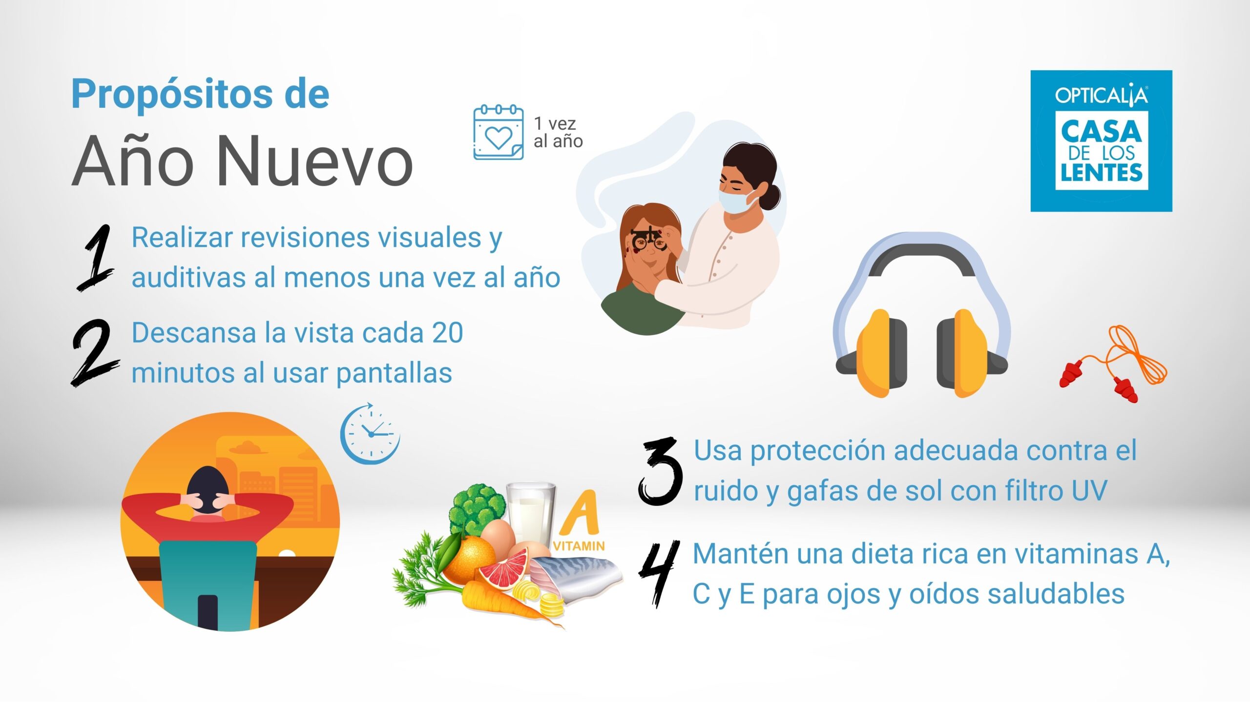 Cuidar tu salud visual y auditiva en 2025